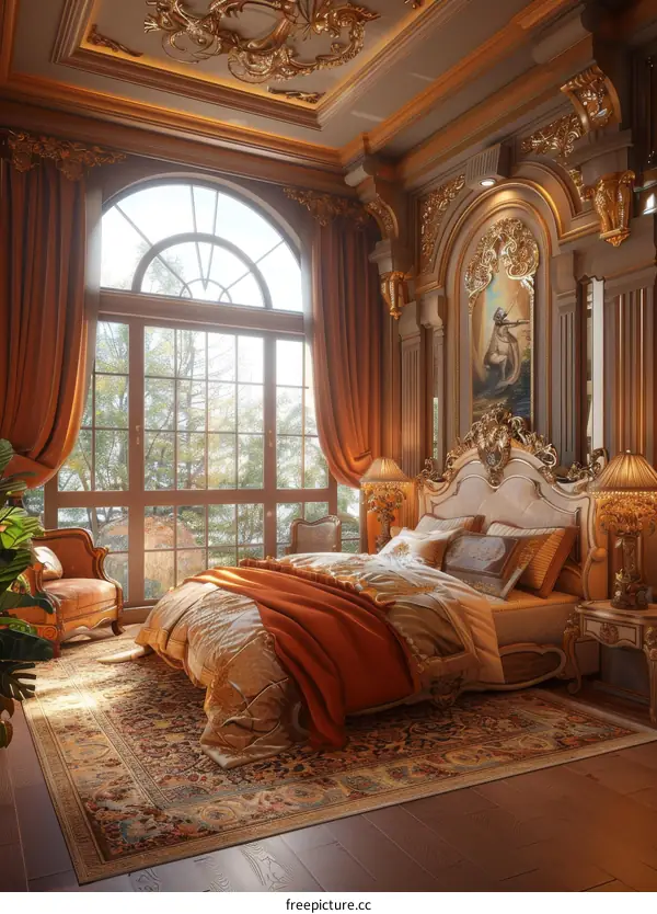 Luxury Bedroom Interior Design Illustration