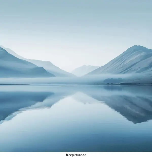 Tranquil Mountain Lake in New Zealand