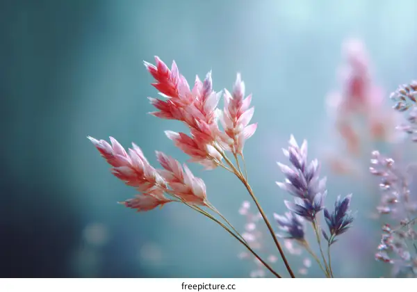 Delicate Wildflowers in Soft Pastel Hues