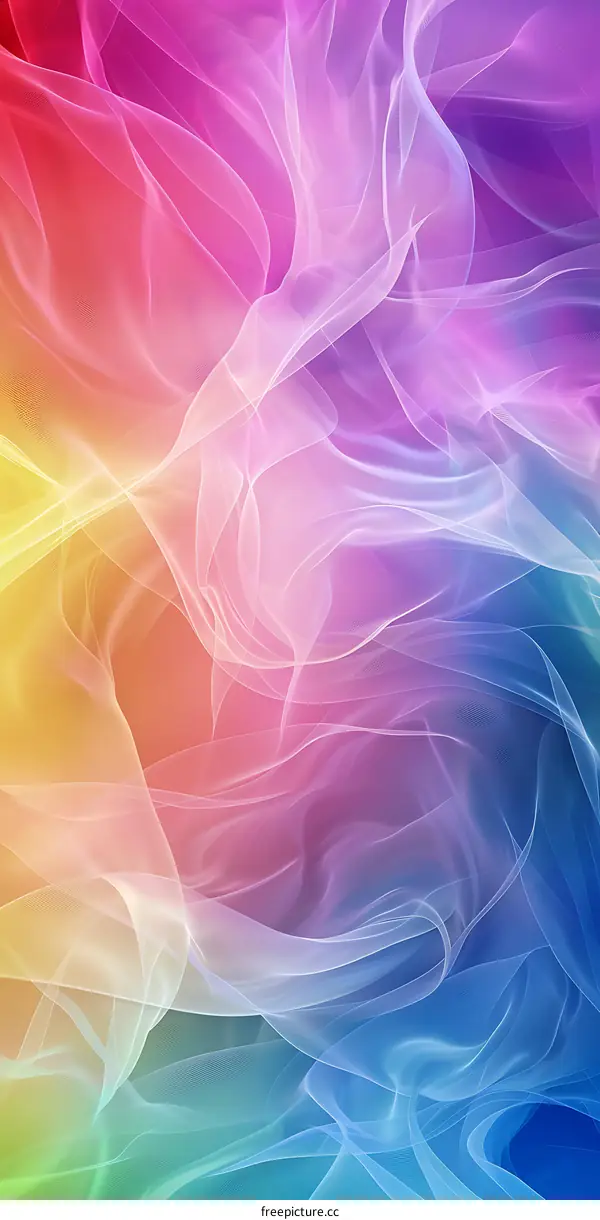 Abstract Colorful Swirling Fabric Texture Background