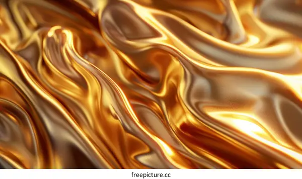 Golden Waves of Liquid Gold