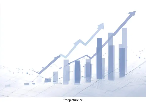 Trendy Business Growth Graph Visualization