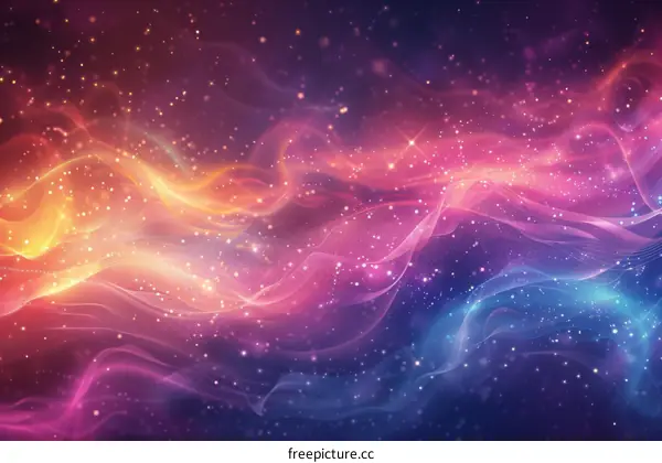 Cosmic Canvas: A Colorful Nebula