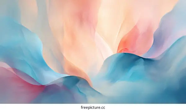 Abstract Flowing Colors Background Design