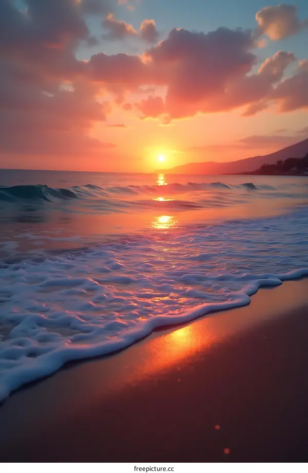 Beautiful Sunset Over The Ocean