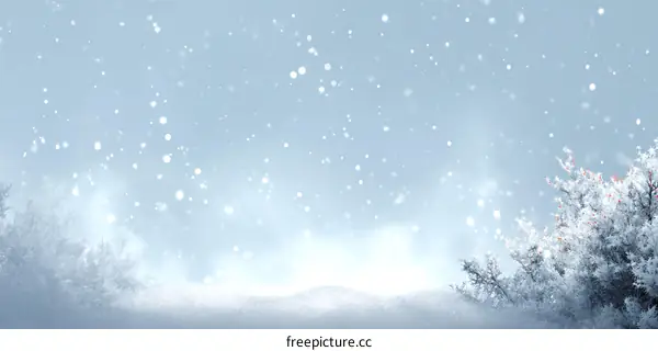 Winter Wonderland Snowy Landscape Background