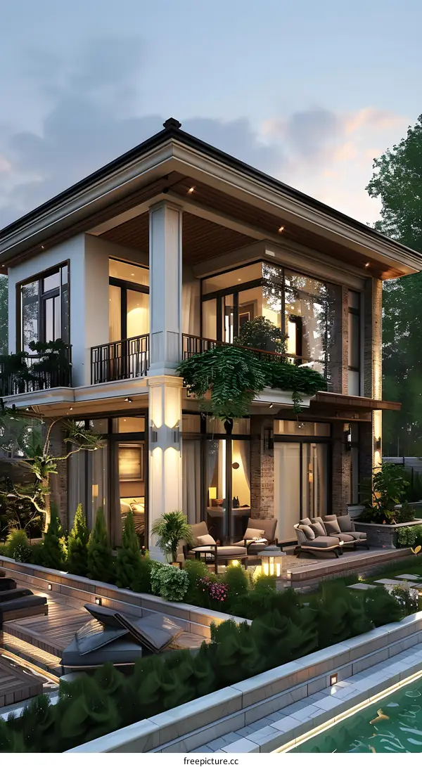 A modern style villa