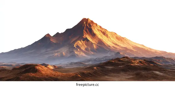 Sunrise over a Majestic Mountain Range