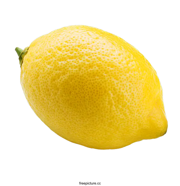 [Transparent Background PNG]Yellow Lemon Isolated on White Background