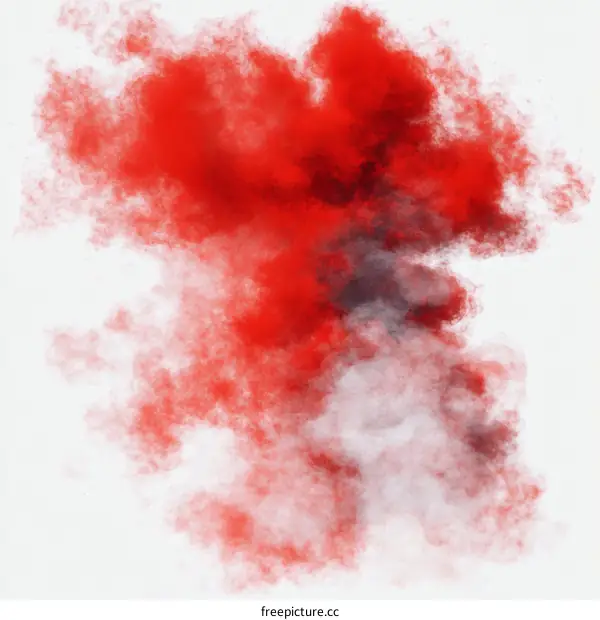 Abstract Red and Gray Paint Splashes