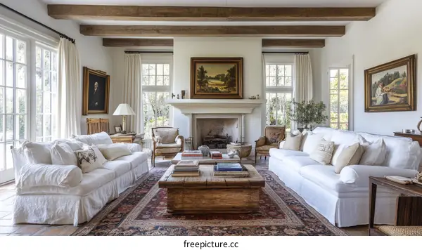 A Luxurious and Elegant Living Room Interior Design