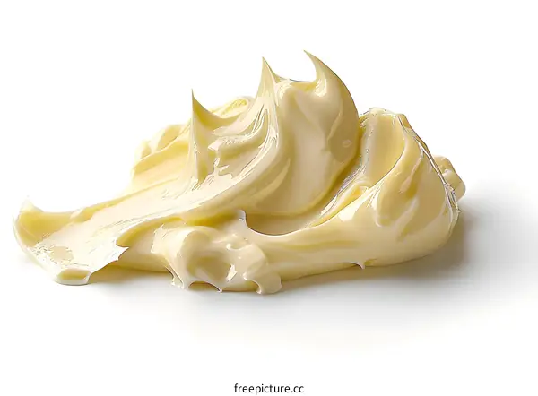 Close-up of a white creamy substance