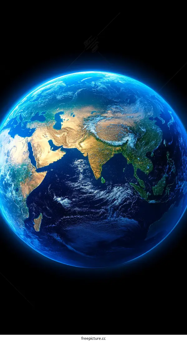 Earth Planet View from Space