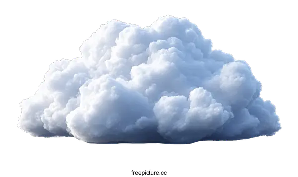 [Transparent Background PNG]Fluffy Cumulus Cloud Formation