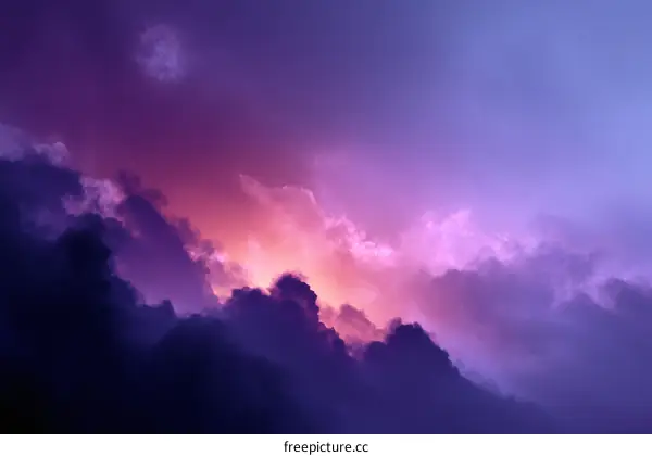 Dramatic Colorful Cloudscape at Dusk