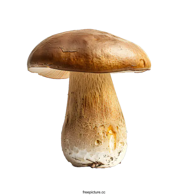 [Transparent Background PNG]Brown Mushroom Isolated On White Background