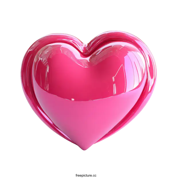 [Transparent Background PNG]Abstract Pink Heart Illustration