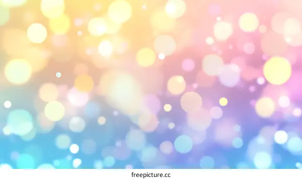 Abstract Bokeh Background with Pastel Colors