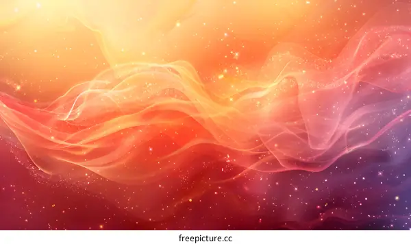 Abstract red orange yellow purple pink light and shade wavy motion background