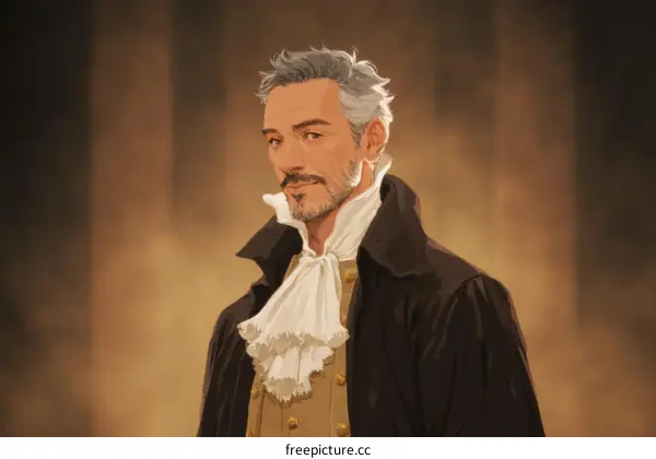 Portrait of a Man in Historical Clothing