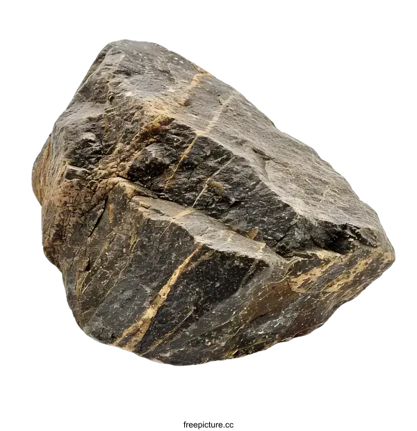 [Transparent Background PNG]Gray And Brown Rock Isolated On White Background