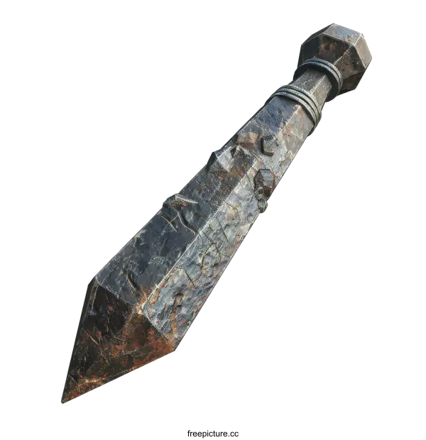 [Transparent Background PNG]Ancient Metallic Weapon on transparent background