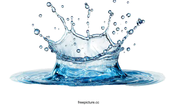 [Transparent Background PNG]Water Splash Art Illustration