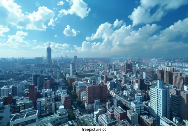 Cityscape View of Modern Urban Landscape