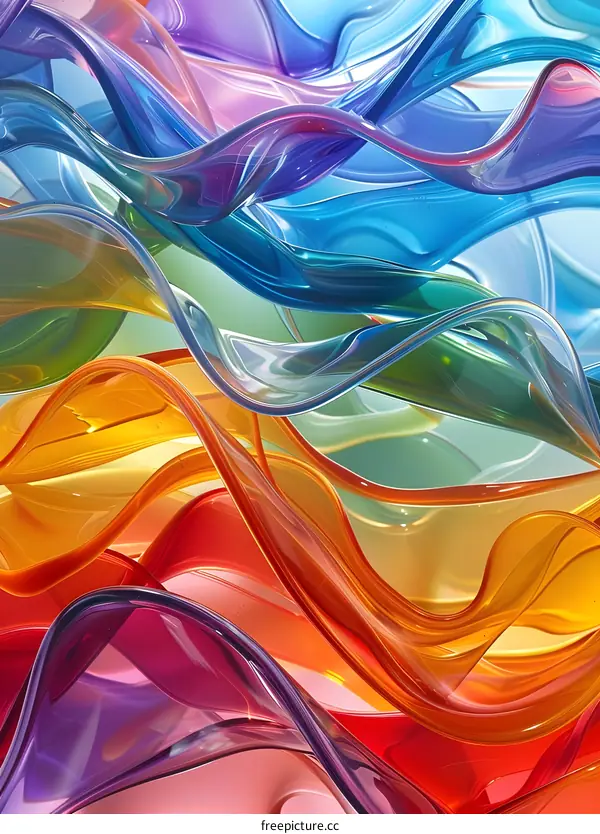 Abstract Colorful Waves