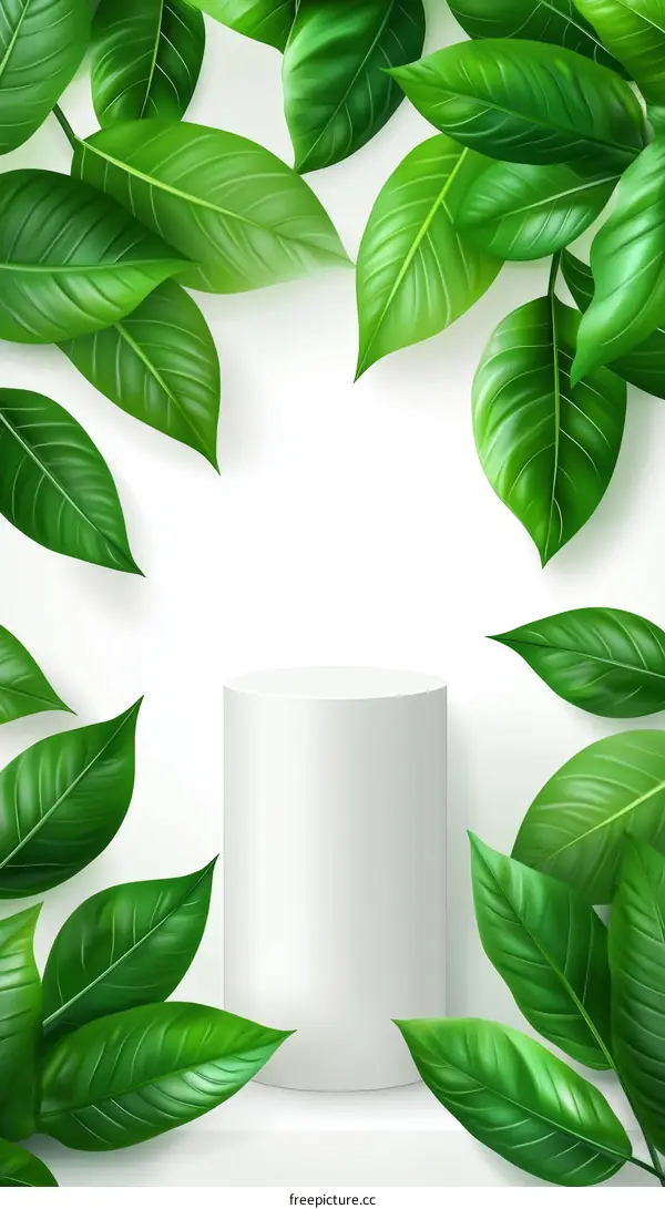 Fresh Green Leaves Product Showcase