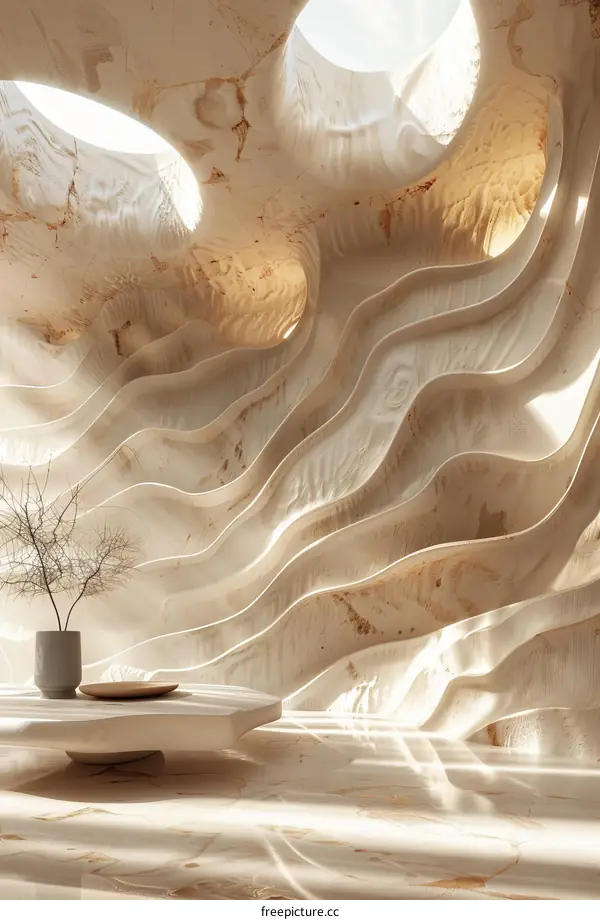 Abstract Interior Design with Natural Light