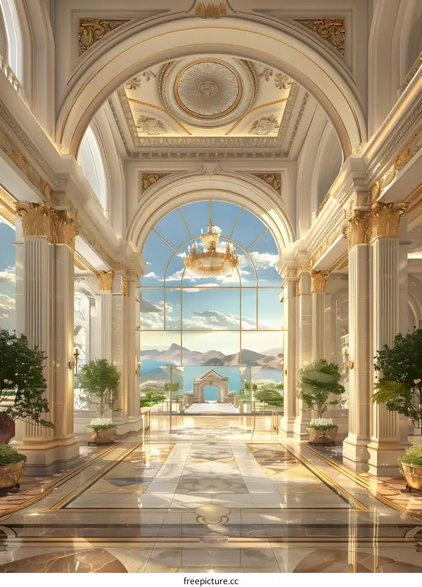 A magnificent banquet hall