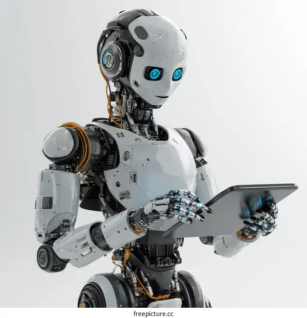 Futuristic Robot Using Digital Tablet