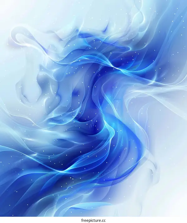 Blue Spiraling Waves