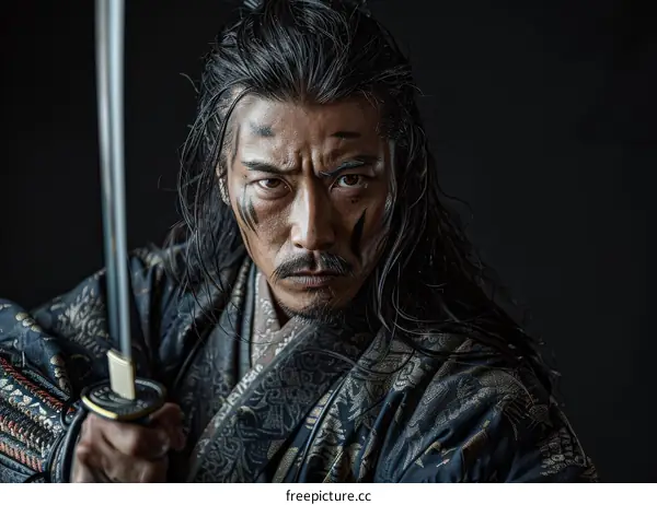 Portrait of a samurai