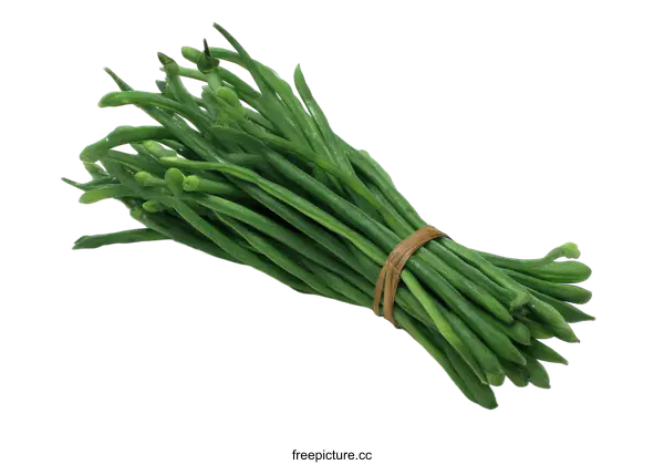 [Transparent Background PNG]Fresh Bunch of Chives on White Background