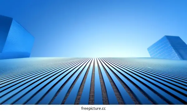 Modern Architecture Perspective Cityscape