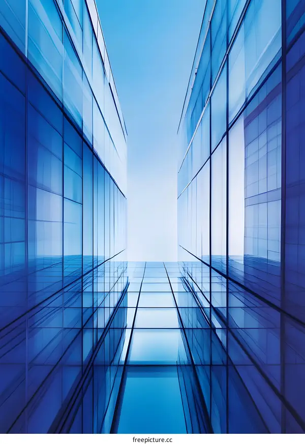 Glass Facade Of Modern Building