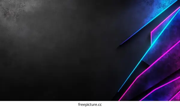 Abstract Neon Geometric Shapes Background