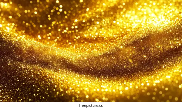 Golden Glitter Texture Background