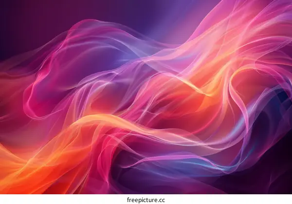 Abstract Colorful Flowing Lines Background