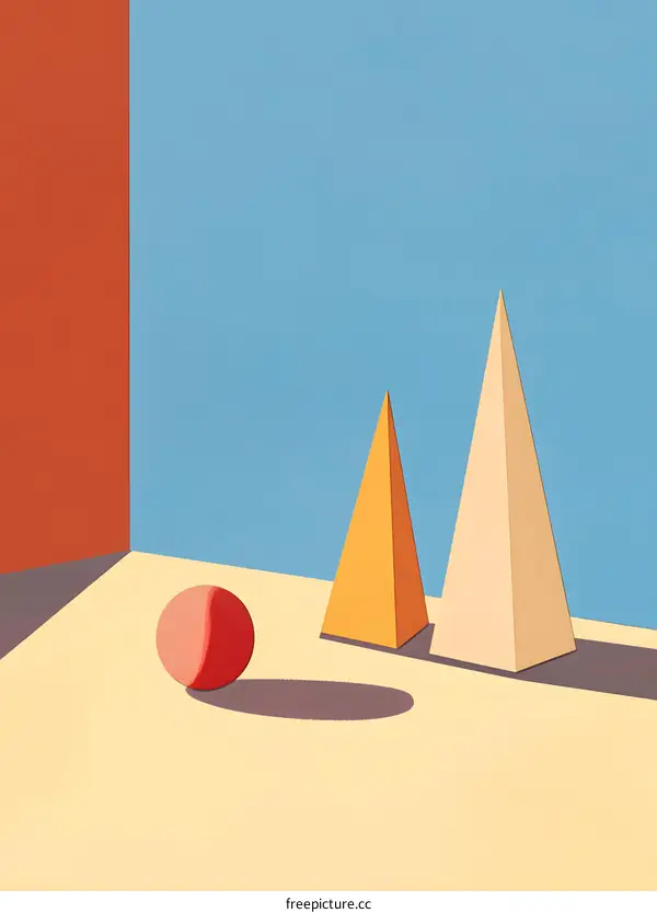 Abstract Art With Geometric Shapes and Colors