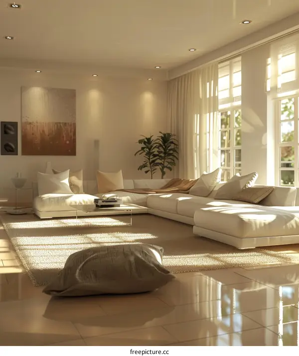 Modern Minimalist Living Room Interior