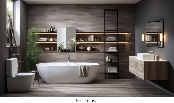 Spa-like Bathroom with Natural Elements