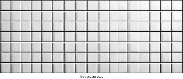White Square Tiles Pattern Background