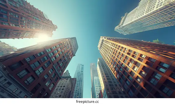 Urban Skyscrapers in the City