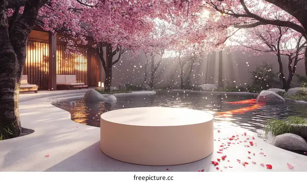 Sakura Garden Zen Pod Display