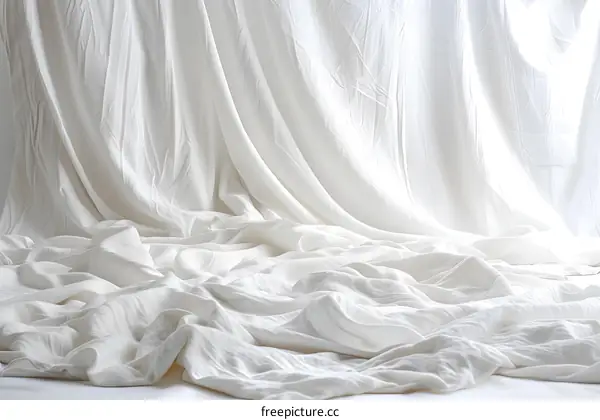White fabric texture background