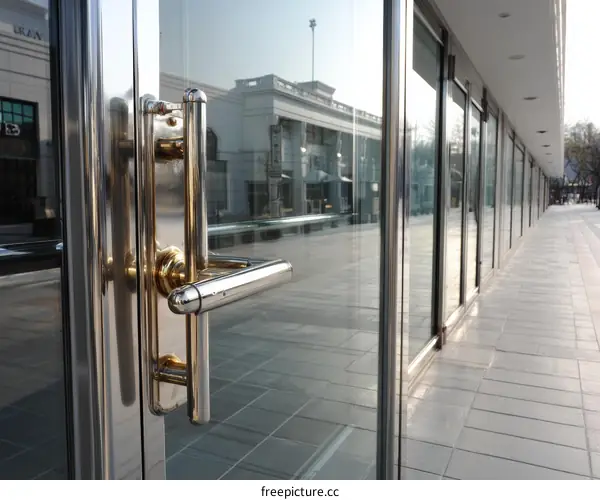 Modern Commercial Building Entrance Detail