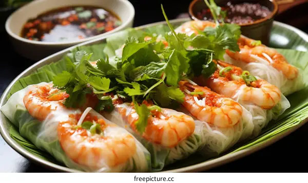 Irresistible Vietnamese Spring Rolls: A Feast for the Senses with Shrimp and Herbs